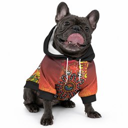 NAIDOC Week 2026 Pet Hoodie 50 Years of Deadly Aboriginal Dot Art