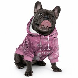 NAIDOC Deadly 50 Years Pet Hoodie Jellyfish Aboriginal Culture Inspired Pink