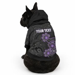 Personalised Hobart Hurricanes NAIDOC Week 2026 Pet Hoodie Sea Turtles Aboriginal Art