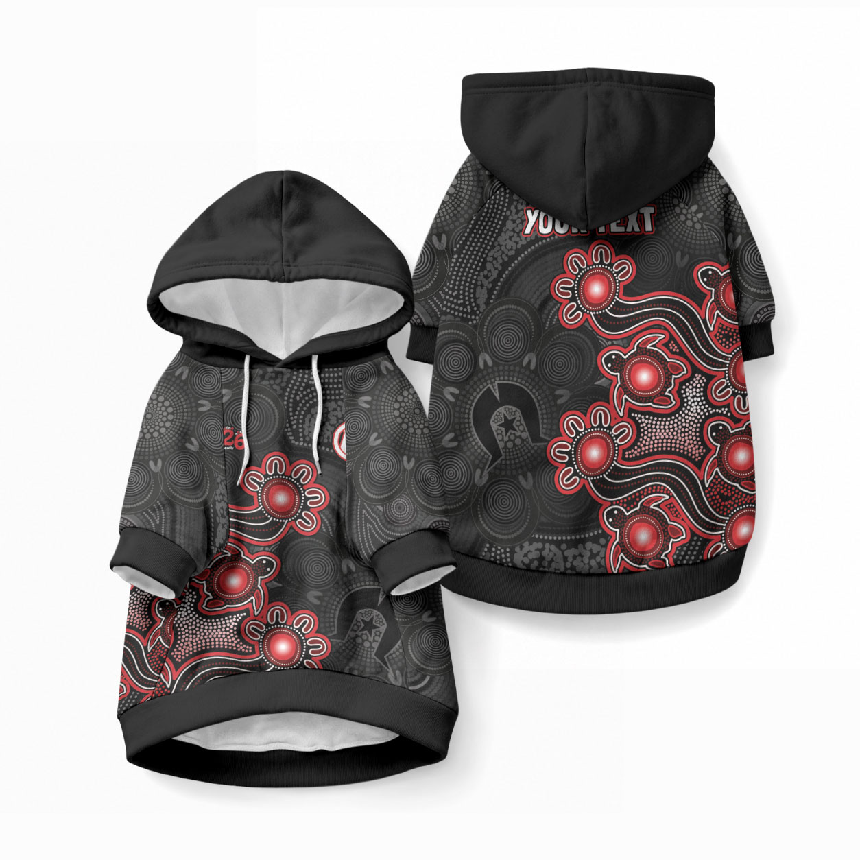 Personalised Melbourne Renegades NAIDOC Week 2026 Pet Hoodie Sea Turtles Aboriginal Art
