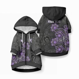 Personalised Hobart Hurricanes NAIDOC Week 2026 Pet Hoodie Sea Turtles Aboriginal Art