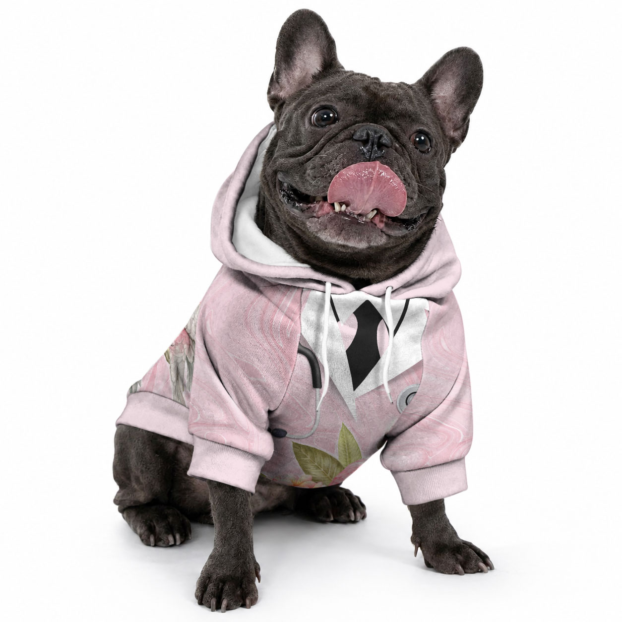 Aussie Nurse RN Pink Cockatoo Pet Hoodie