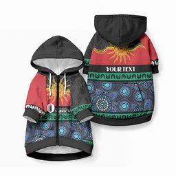 Personalised Australian Aboriginal Torres Strait Islanders Pet Hoodie Together We Rise Together We Stay Deadly