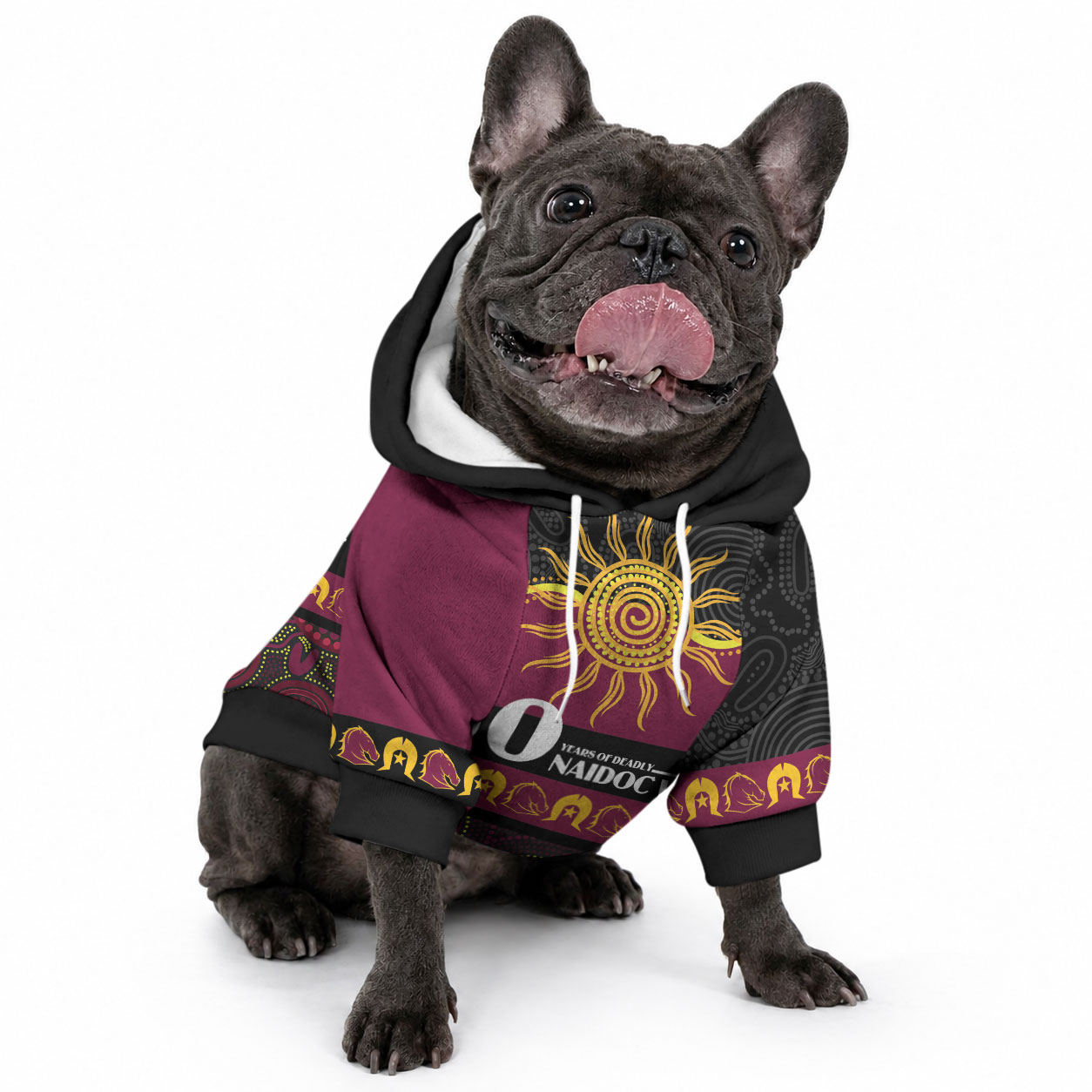 Broncos NAIDOC Week Personalised Pet Hoodie Aboriginal Torres Strait Islanders Vibe