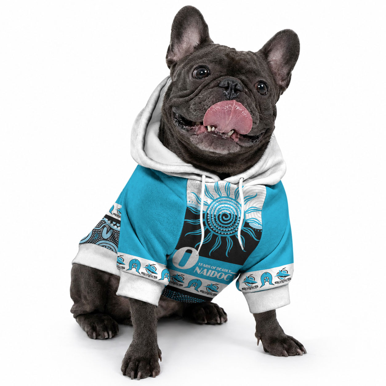 Sharks NAIDOC Week Personalised Pet Hoodie Aboriginal Torres Strait Islanders Vibe