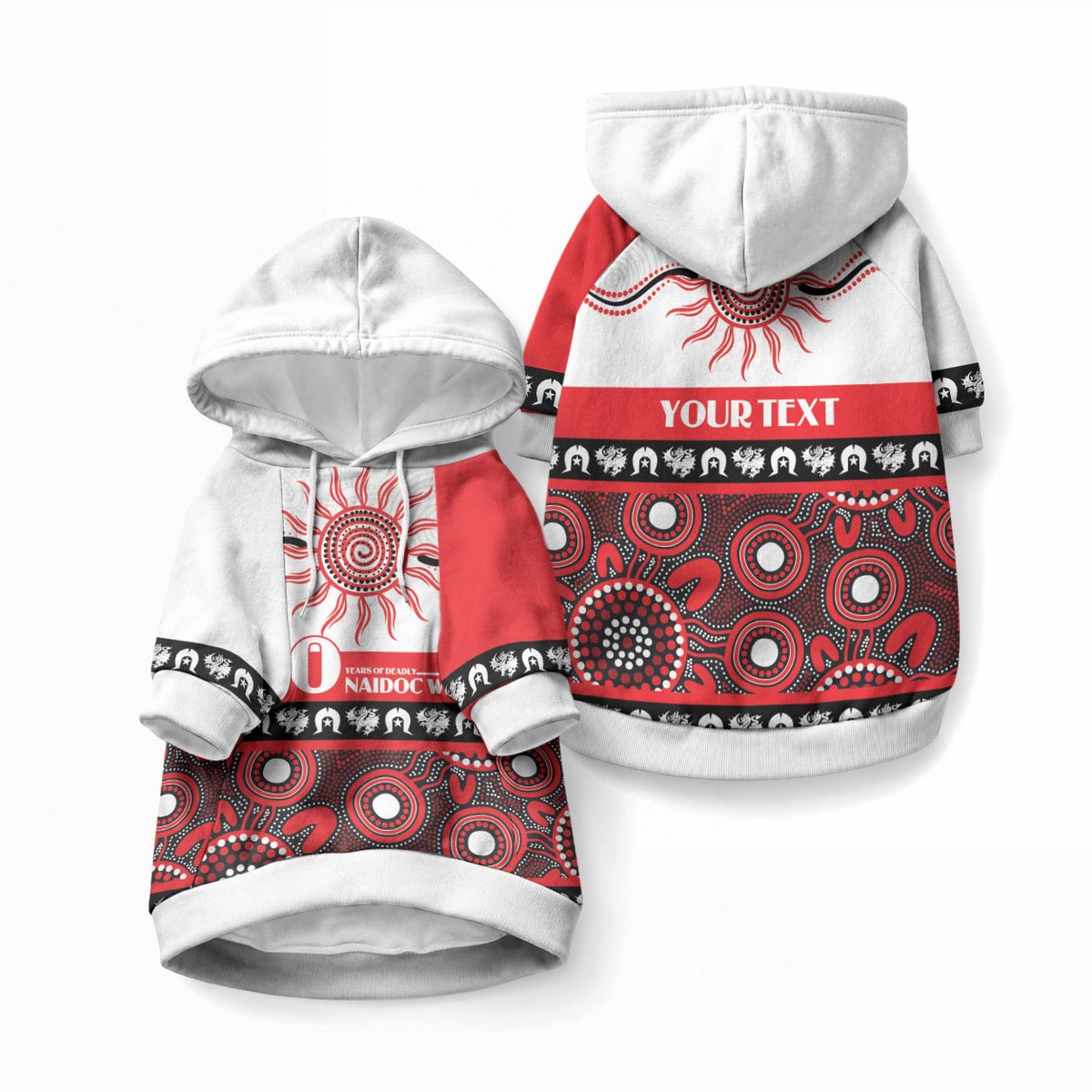Dragons NAIDOC Week Personalised Pet Hoodie Aboriginal Torres Strait Islanders Vibe