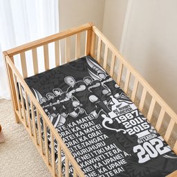 New Zealand Maori Rugby Baby Bed Cover Black Haka Dance With NZ Champions History