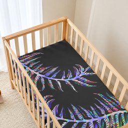 New Zealand Baby Bed Cover Aotearoa Silver Fern Mixed Papua Shell Purple Vibe