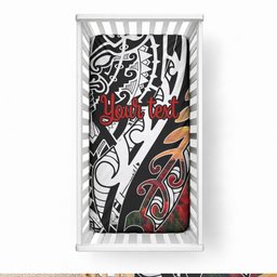 Personalised New Zealand Waitangi and ANZAC day Baby Bed Cover