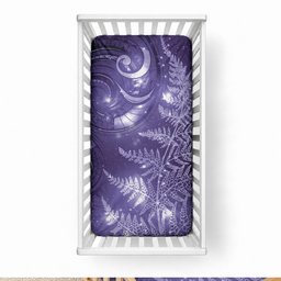 New Zealand Matariki Baby Bed Cover Purple Milky Way Stars Night Sky