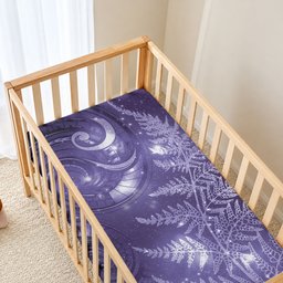 New Zealand Matariki Baby Bed Cover Purple Milky Way Stars Night Sky