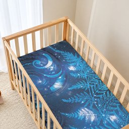 New Zealand Matariki Baby Bed Cover Blue Milky Way Stars Night Sky