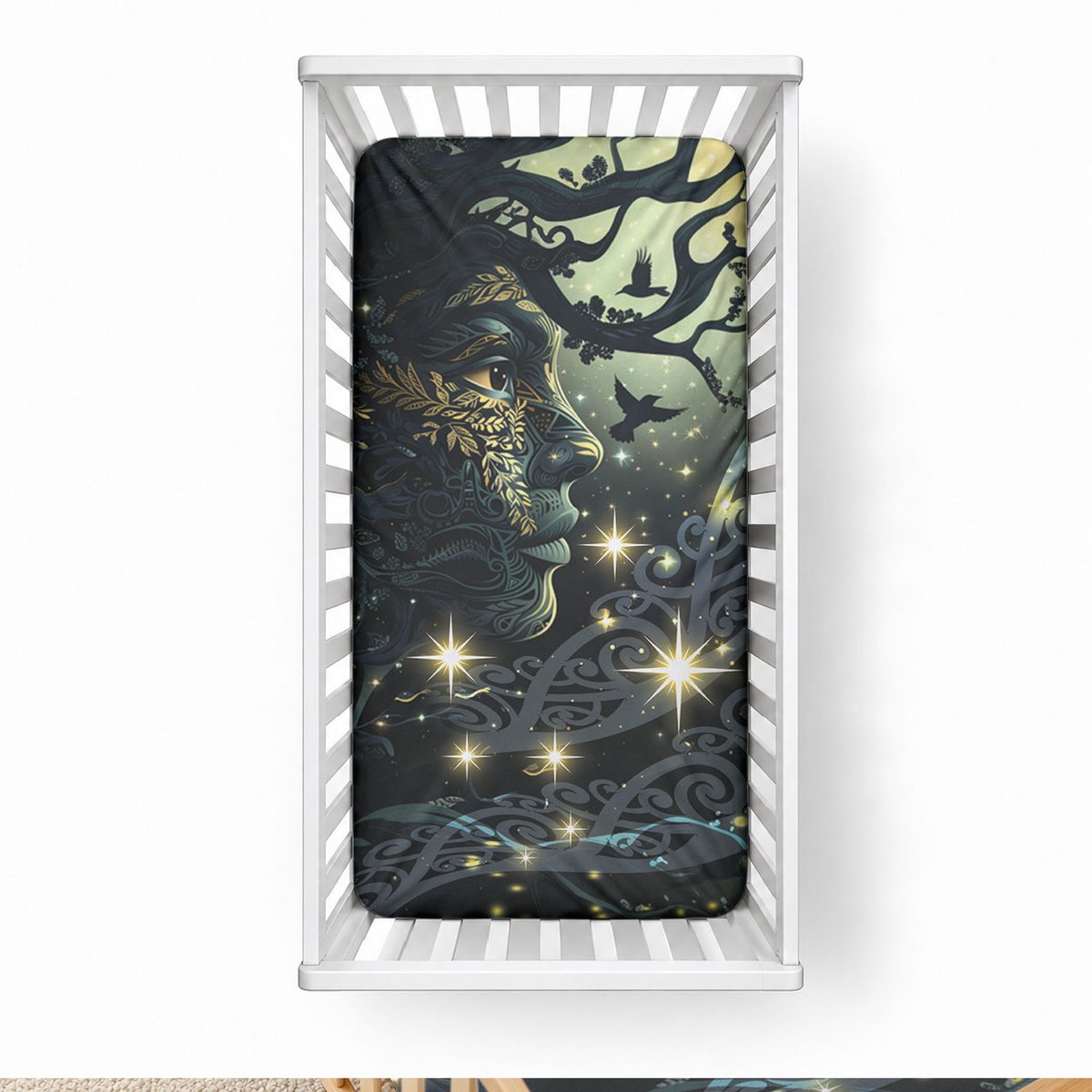New Zealand Matariki Tupuarangi Baby Bed Cover Ngā Kai o te Rangi