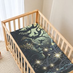 New Zealand Matariki Tupuarangi Baby Bed Cover Ngā Kai o te Rangi