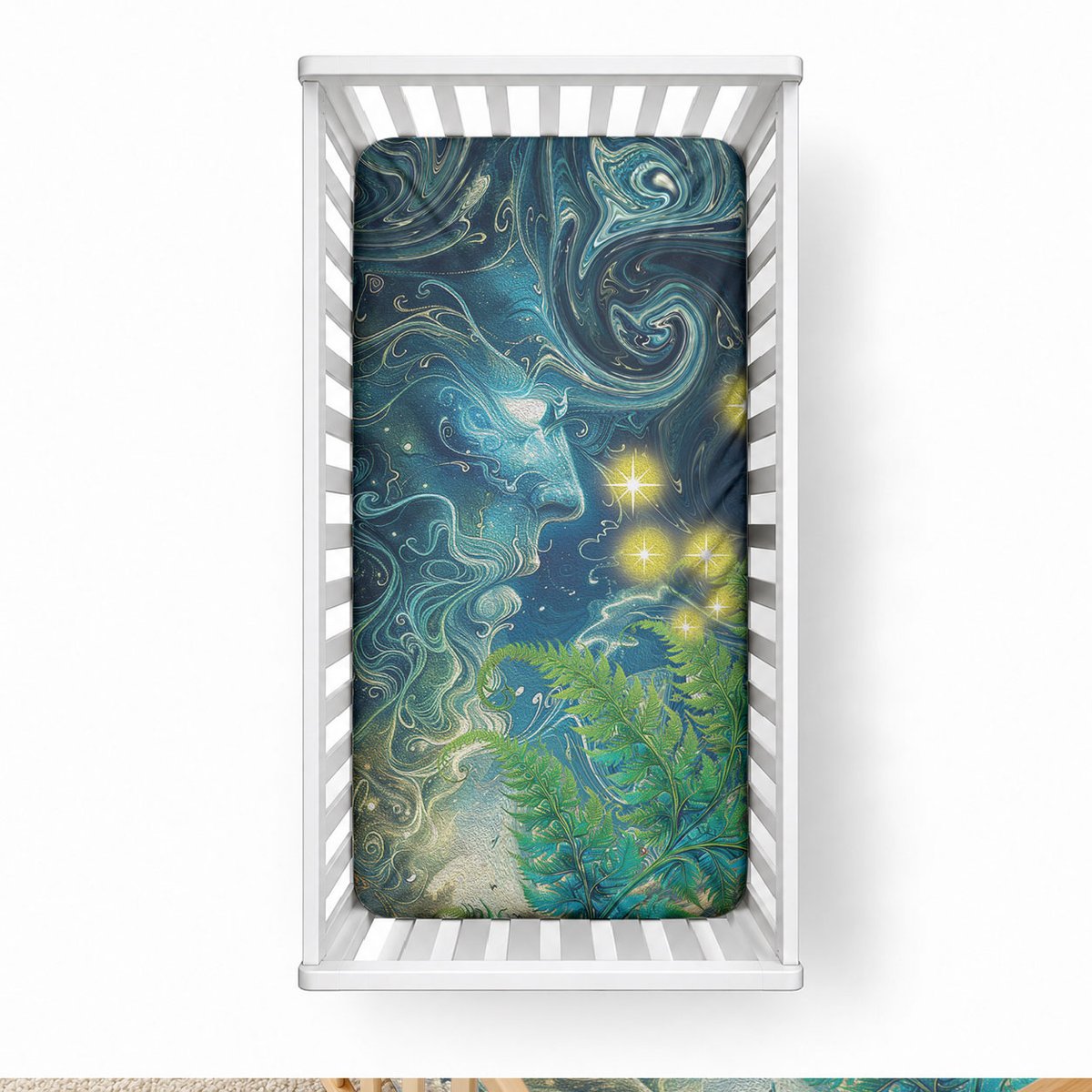 New Zealand Matariki Waipuna-a-rangi Baby Bed Cover He Roimata o Rangi