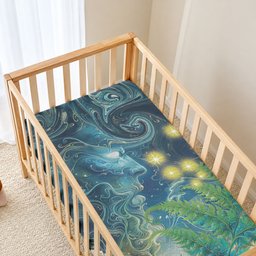 New Zealand Matariki Waipuna-a-rangi Baby Bed Cover He Roimata o Rangi