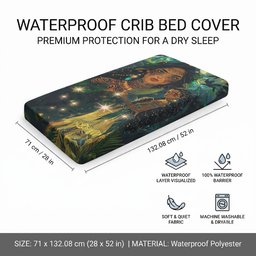 New Zealand Matariki Baby Bed Cover Rongoā Māori Wellbeing and Good Luck