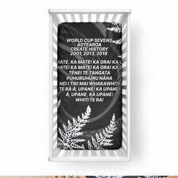 New Zealand Black Fern 7s Baby Bed Cover History World Cup Sevens