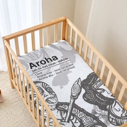 Aroha Maori Language Baby Bed Cover Te Reo Maori Inspired Art