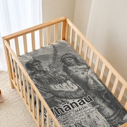 Whanau Maori Language Baby Bed Cover Te Reo Maori Inspired Art