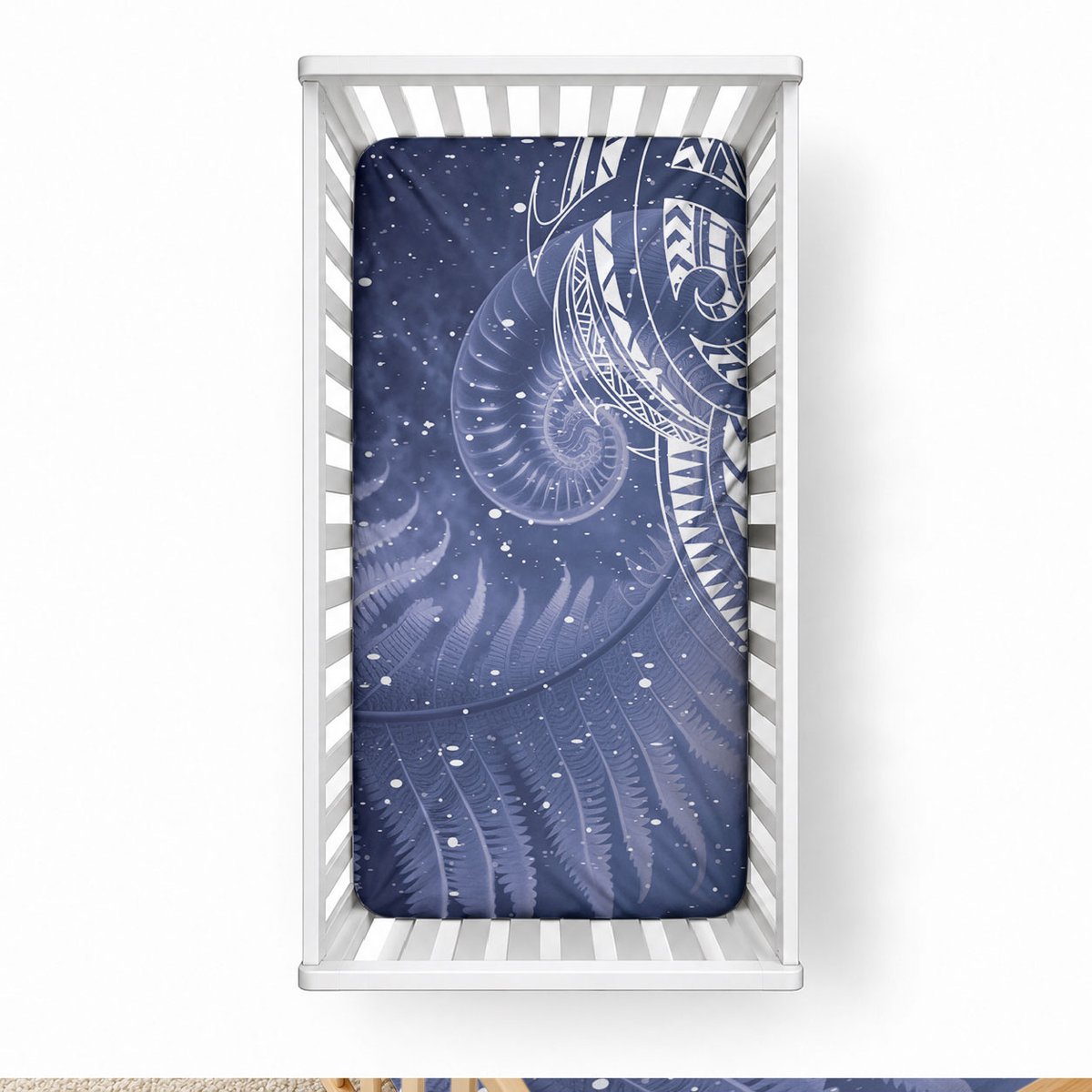 New Zealand Galaxy Fern Baby Bed Cover