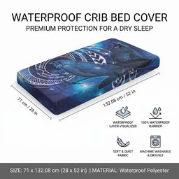 North Island Kokako and South Island Kokako Baby Bed Cover New Zealand Native Bird with Galaxy Vibe