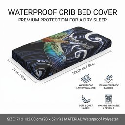 New Zealand Kea Bird Personalised Baby Bed Cover Maori Tribal Koru Art