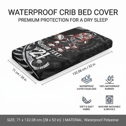 New Zealand Indigenous-Maori Rugby Custom Baby Bed Cover