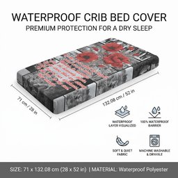 ANZAC Day Gallipoli Campaign Baby Bed Cover To The End They Remain