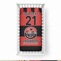 New Zealand Maori Rugby Pacific Custom Baby Bed Cover Whatumoana Classic Retro 2025