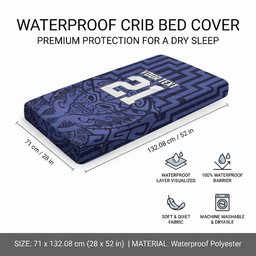 Custom Basketball New Zealand Baby Bed Cover Blue Maori Ta Moko Indigenous