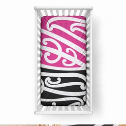 All Pink New Zealand Kowhai Ngutukaka Baby Bed Cover