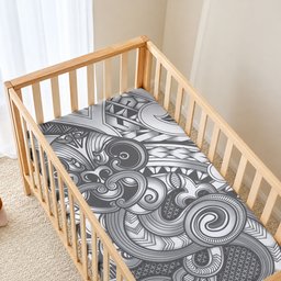 Aotearoa Maori Hei Tiki Baby Bed Cover Kiwikiwi Kowhaiwhai Puhoro Motif