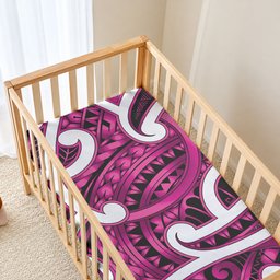 Aotearoa Maori Kowhaiwhai Baby Bed Cover Mawhero Puhoro and Patiki