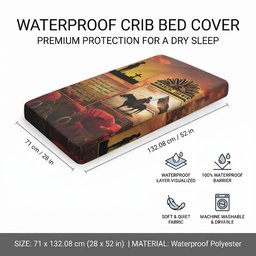 ANZAC Day Film Reel Lest We Forget Baby Bed Cover Australia NZ Memorial
