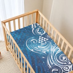 Matariki Galaxy Baby Bed Cover Maori Taniko Pattern