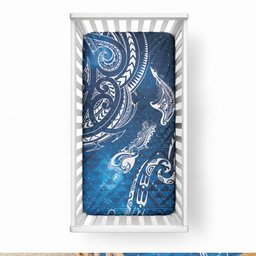 Matariki Galaxy Baby Bed Cover New Zealand Map Maori Pattern