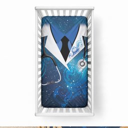 New Zealand Nurses RN Baby Bed Cover Galaxy Stethoscope Maori Motif