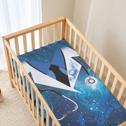 New Zealand Nurses RN Baby Bed Cover Galaxy Stethoscope Maori Motif