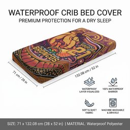 Custom Broncos Honouring First Nations Baby Bed Cover NAIDOC 2026 Deadly 50 Years