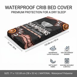 Cricket Australia Perth 6 Times Champions Baby Bed Cover