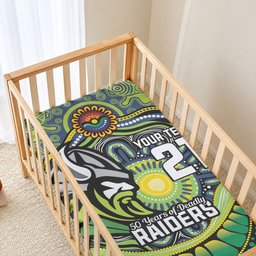 Custom Canberra Honouring First Nations Baby Bed Cover NAIDOC 2026 Deadly 50 Years