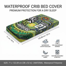 Custom Canberra Honouring First Nations Baby Bed Cover NAIDOC 2026 Deadly 50 Years