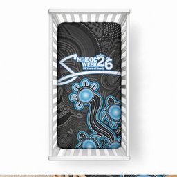 Adelaide Strikers NAIDOC Week 2026 Baby Bed Cover Sea Turtles Aboriginal Art