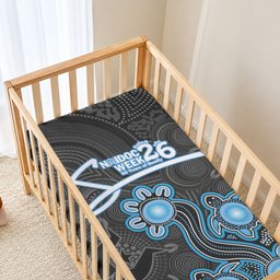 Adelaide Strikers NAIDOC Week 2026 Baby Bed Cover Sea Turtles Aboriginal Art