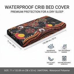 NAIDOC Week 2026 Baby Bed Cover Together We Rise Together We Stay Deadly