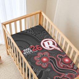Melbourne Renegades NAIDOC Week 2026 Baby Bed Cover Sea Turtles Aboriginal Art
