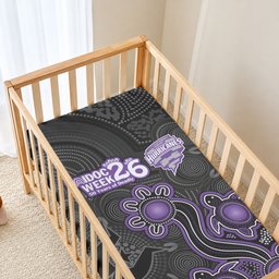 Hobart Hurricanes NAIDOC Week 2026 Baby Bed Cover Sea Turtles Aboriginal Art