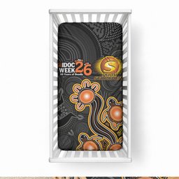 Perth Scorchers NAIDOC Week 2026 Baby Bed Cover Sea Turtles Aboriginal Art