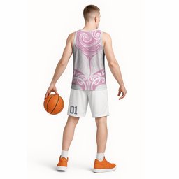 New Zealand Manta Ray Tattoo Basketball Jersey Aotearoa Maori Haehae Pink